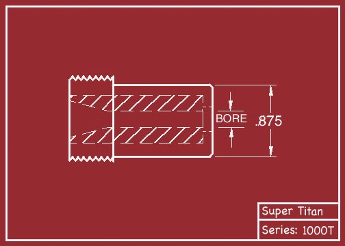 Super Titan Tungsten Carbide Straight Bore Sandblasting Nozzles 1000-T Series