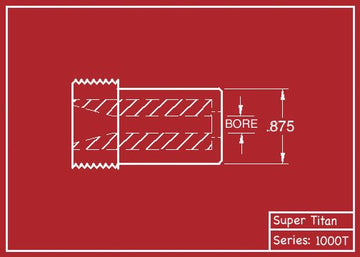 Super Titan Tungsten Carbide Straight Bore Sandblasting Nozzles 1000-T Series