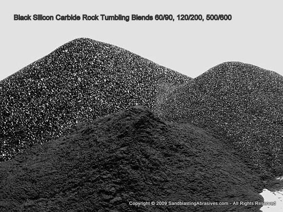 Black Silicon Carbide Abrasive Media - Professional Grade SiC Grit for Industrial Applications (25 lb)