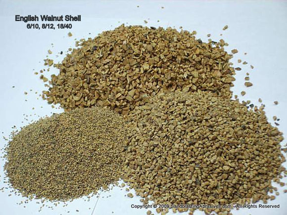 Black Walnut Shell Sandblasting Abrasive Grades, 45 lb box