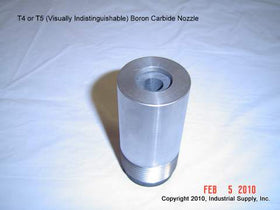 Boron Carbide Sandblasting Nozzle: You Pick Bore Size & Length. T4 Series - 0