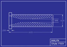 Short Venturi Flanged B4C Nozzle F3SV
