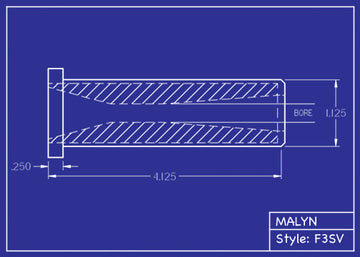Short Venturi Flanged B4C Nozzle F3SV