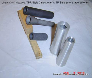 Boron Carbide Sandblasting Nozzle Insert: INSERT  7/8" OD - VENTURI WIDE SPRAY - 0