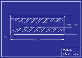 Short Venturi Flanged B4C Nozzle F4SV