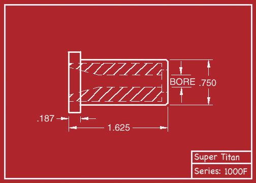 Super Titan 1000 F Tungsten Carbide Blast Nozzle
