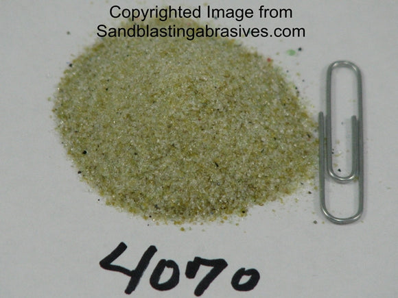 4070 crushed glass blast media for log homes and auto restoration