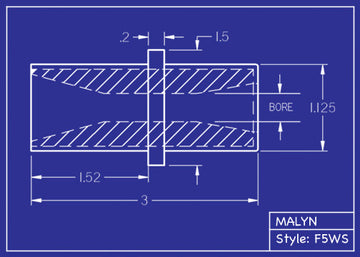 Wide Spray Mid Flange Boron Carbide Sandblasting Nozzle