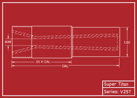 Super Titan v25t Tungsten Carbide Blast Nozzle