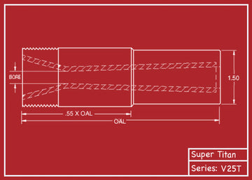 Super Titan v25t Tungsten Carbide Blast Nozzle