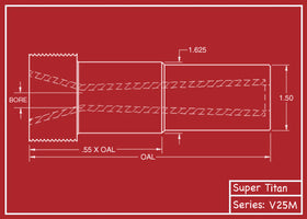 Super Titan v25m Tungsten Carbide Blast Nozzle