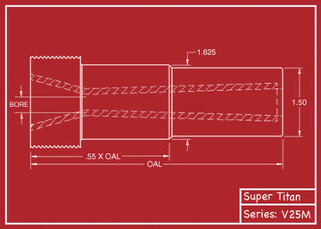 Super Titan v25m Tungsten Carbide Blast Nozzle
