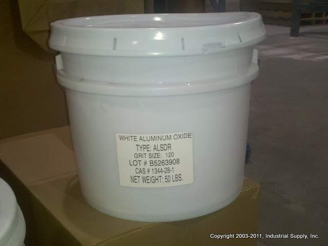 50 MICRON ALUMINUM OXIDE WHITE FUSED  ABRASIVE     50 Lbs for $89 shipping 